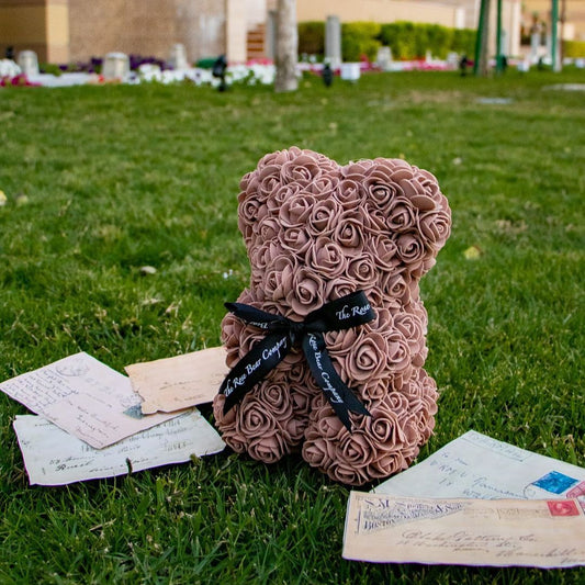 Brown Rosebear 25cm