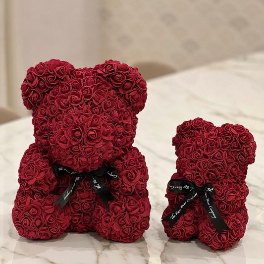 Large Maroon Rosebear 40cm