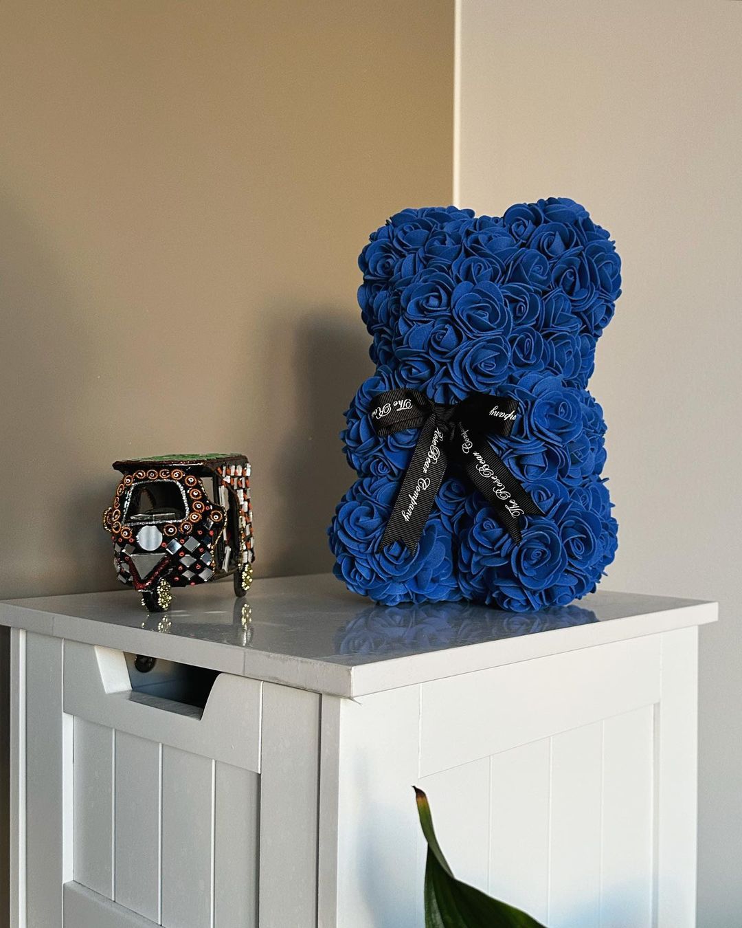 Royal Blue Rosebear 25cm